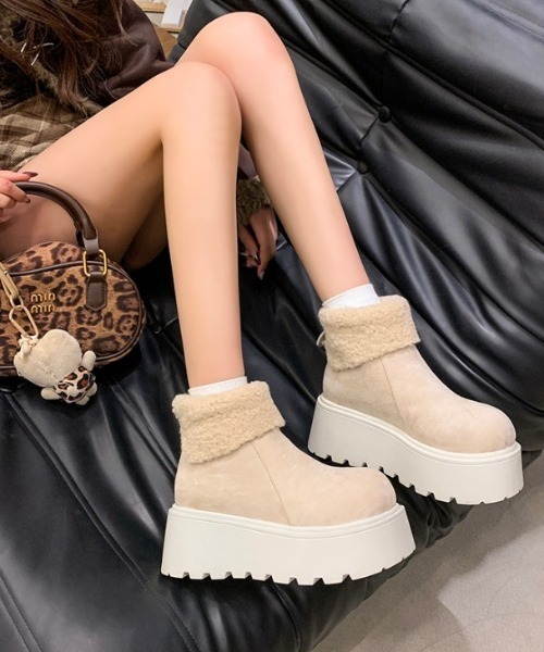 ブーツ 裏ボア 厚底ムートンブーツ レディース : ZOZOTOWN Yahoo!店