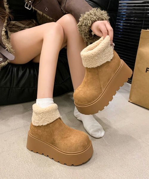 ブーツ 裏ボア 厚底ムートンブーツ レディース : ZOZOTOWN Yahoo!店