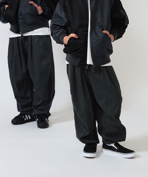 ワイドパンツ パンツ BEAMS × こども ビームス / フェード バルーン パンツ 2026（110〜160cm） キッズ 子供服 男の子 女の子の画像