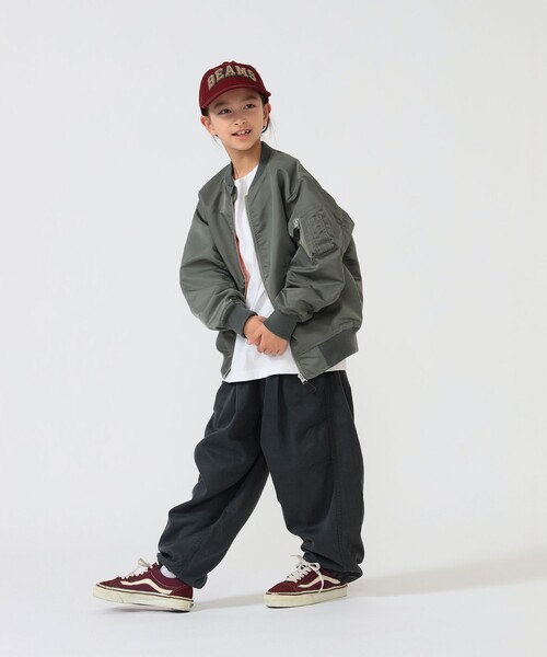 ワイドパンツ パンツ BEAMS × こども ビームス / フェード バルーン パンツ 2026（110〜160cm） キッズ 子供服 男の子 女の子の画像