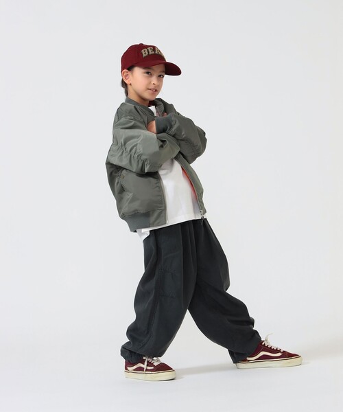 ワイドパンツ パンツ BEAMS × こども ビームス / フェード バルーン パンツ 2026（110〜160cm） キッズ 子供服 男の子 女の子の画像
