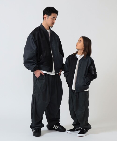 ワイドパンツ パンツ BEAMS × こども ビームス / フェード バルーン パンツ 2026（110〜160cm） キッズ 子供服 男の子 女の子の画像