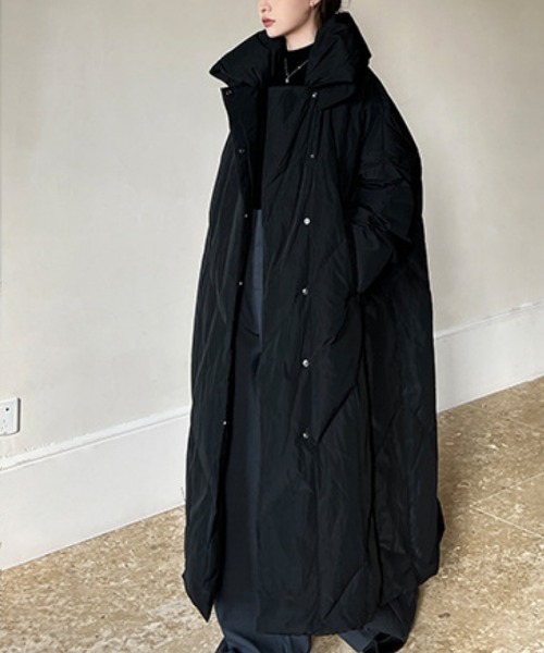 ダウンコート ダウンジャケット ゆったりボリューム ロングダウン
