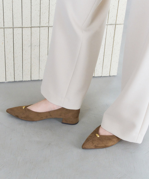 SH22◆新品◆Le Talon 3cmVカットメタルパンプス 24.5 日本製 LE TALON（ル タロン） パンプス 「追加」3cmVカットメタルパンプス