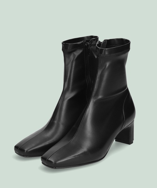 「MAMIAN」 ショートブーツ S ブラック レディース_画像3