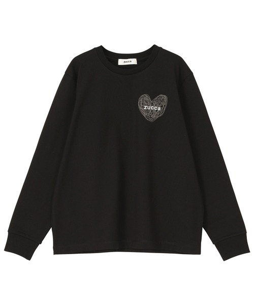 「ZUCCa」 長袖カットソー M size ブラック レディース_画像8