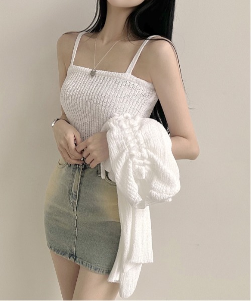 「gossip！ロサンゼルス」 ニットアンサンブル FREE ベージュ レディース_画像3