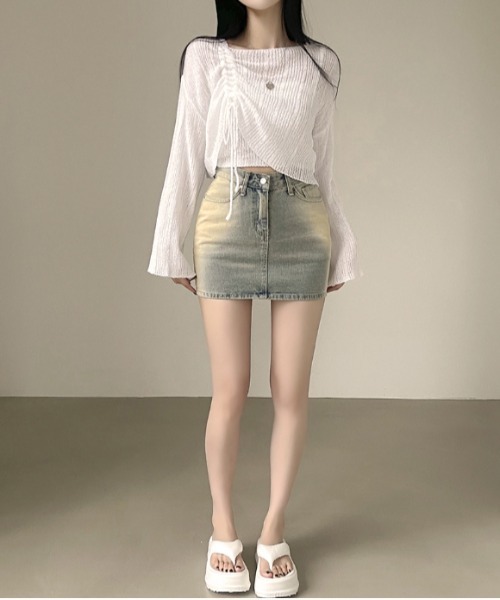 「gossip！ロサンゼルス」 ニットアンサンブル FREE ベージュ レディース_画像5