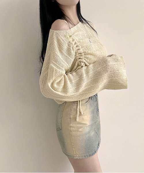 「gossip！ロサンゼルス」 ニットアンサンブル FREE ベージュ レディース_画像9
