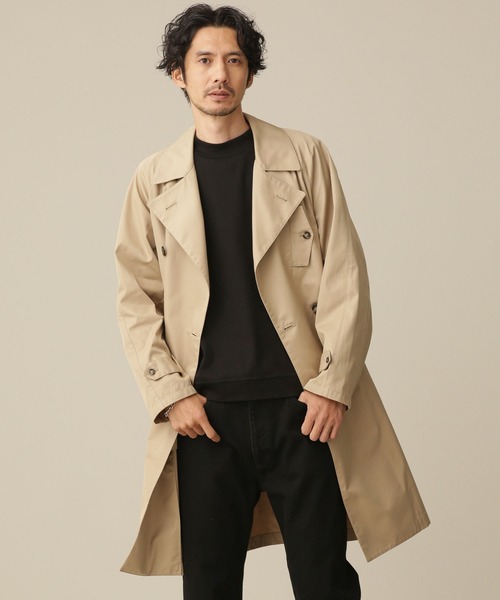 nano universe メンズトレンチコート.ベージュ NANO universe（ナノ・ユニバース） トレンチコート S ベージュ メンズ