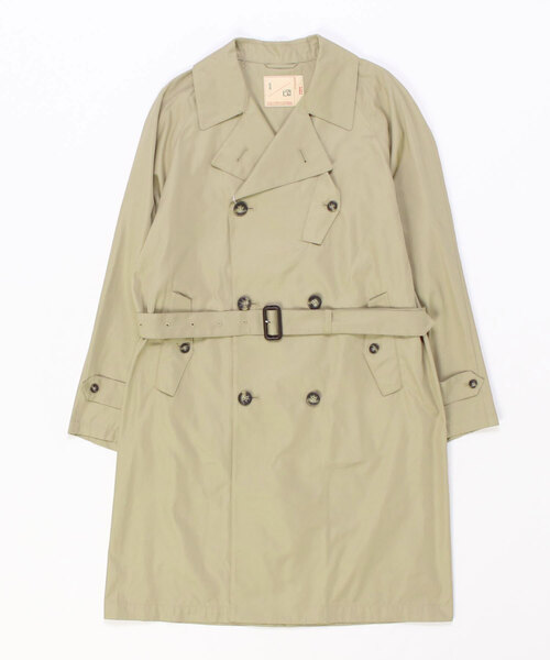 [NANO universe] тренчкот S бежевый мужской 