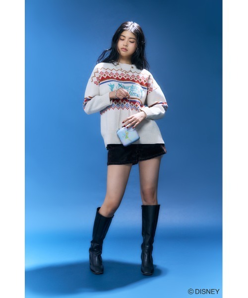 Disney SERIES CREATED by MUS ニット セーター MD OT FAIR ISLE KN