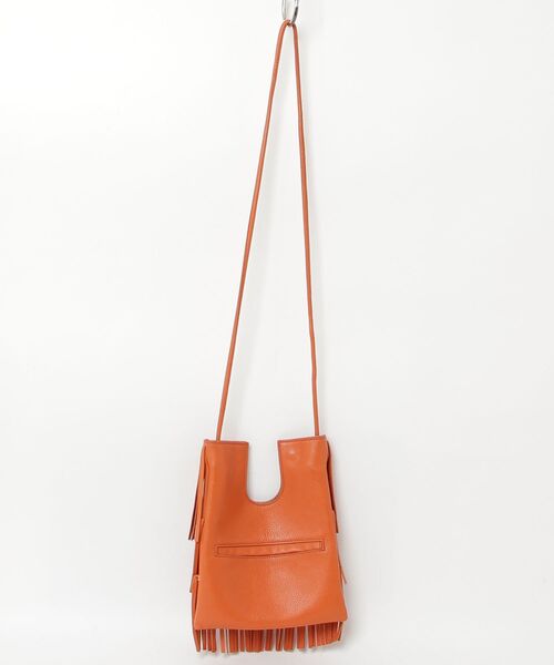 「NOMADIS」 フリンジショルダーバッグ - オレンジ レディース_画像2