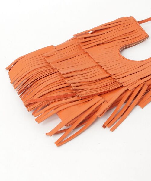 「NOMADIS」 フリンジショルダーバッグ - オレンジ レディース_画像3