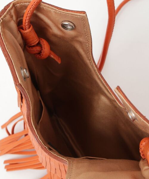 「NOMADIS」 フリンジショルダーバッグ - オレンジ レディース_画像4