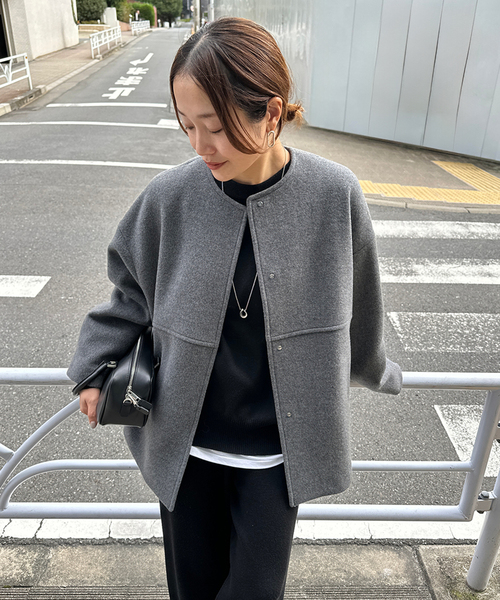 JOURNAL STANDARD ショート コート ジャーナルスタンダード JOURNAL STANDARD（ジャーナルスタンダード） ノーカラーコート コート