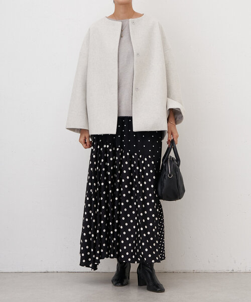 BEARDSLEY（ビアズリー） ニットコート 0 ライトグレー レディース