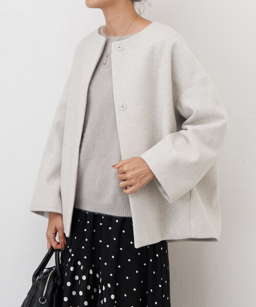 BEARDSLEY（ビアズリー） ニットコート 0 ライトグレー レディース