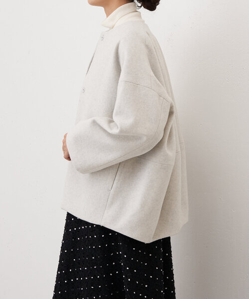 BEARDSLEY（ビアズリー） ニットコート 0 ライトグレー レディース