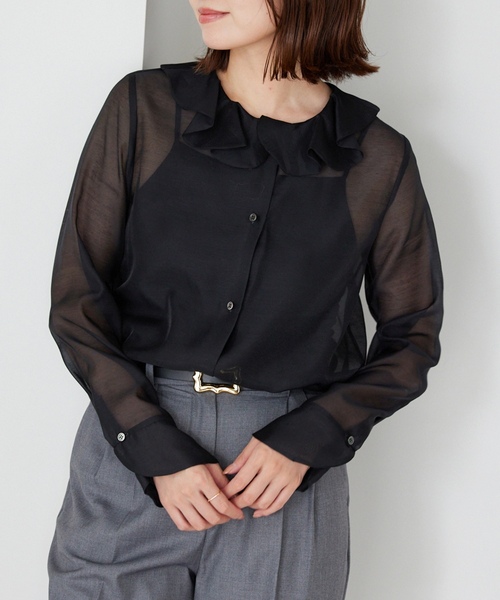 IENA（イエナ） 長袖ブラウス FREE ブラック レディース : ZOZOTOWN