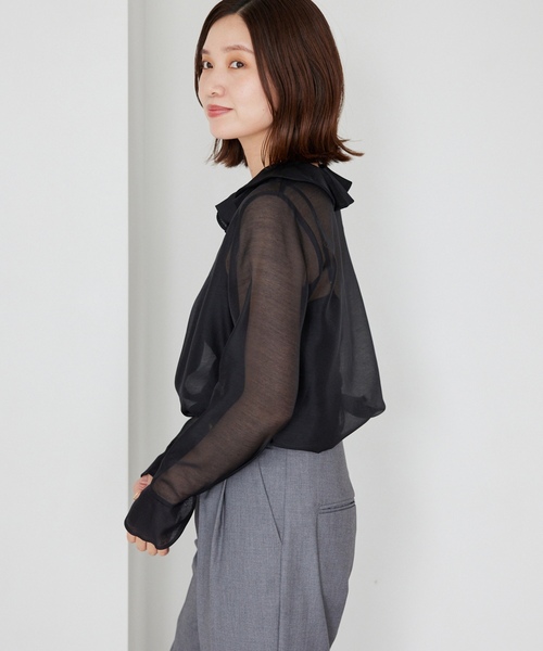 IENA（イエナ） 長袖ブラウス FREE ブラック レディース : ZOZOTOWN