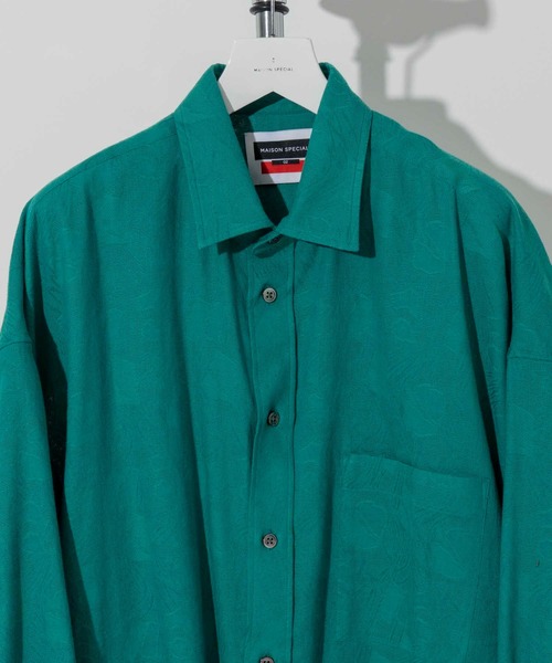 「MAISON SPECIAL」 長袖シャツ 2 ブルー メンズ_画像8