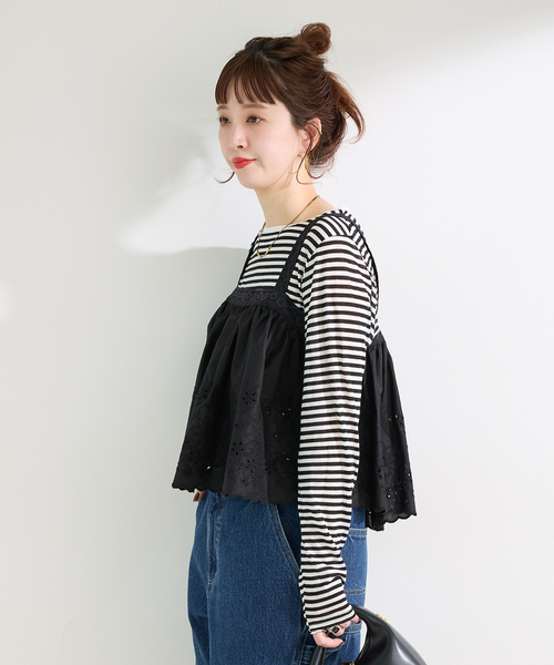 B.C STOCK（ベーセーストック） キャミソール 手洗い可 / レース