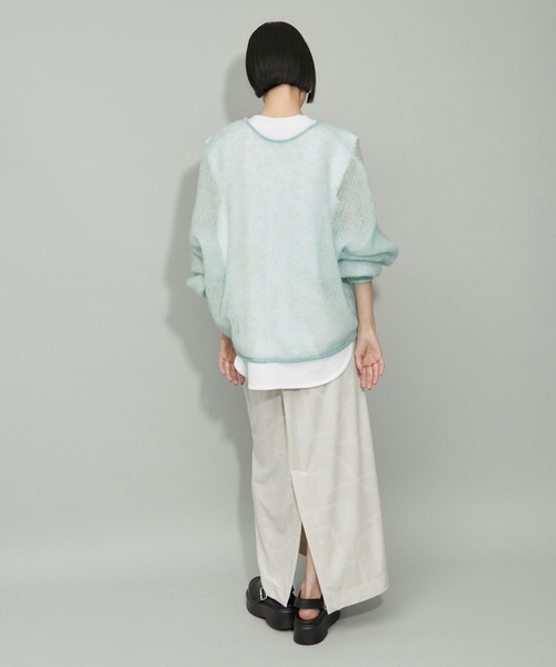 「ADAM ET ROPE'」 長袖ニット FREE ベージュ レディース_画像7