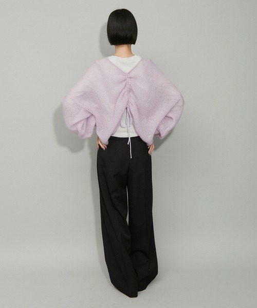 「ADAM ET ROPE'」 長袖ニット FREE ベージュ レディース_画像9