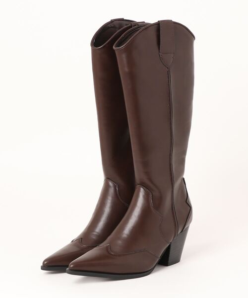 emodaロングブーツMサイズ EMODA（エモダ） ロングブーツ MEDIUM ブラウン レディース : ZOZOTOWN
