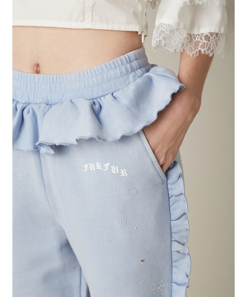 FURFUR（ファーファー） パンツ フリルスウェットパンツ レディース