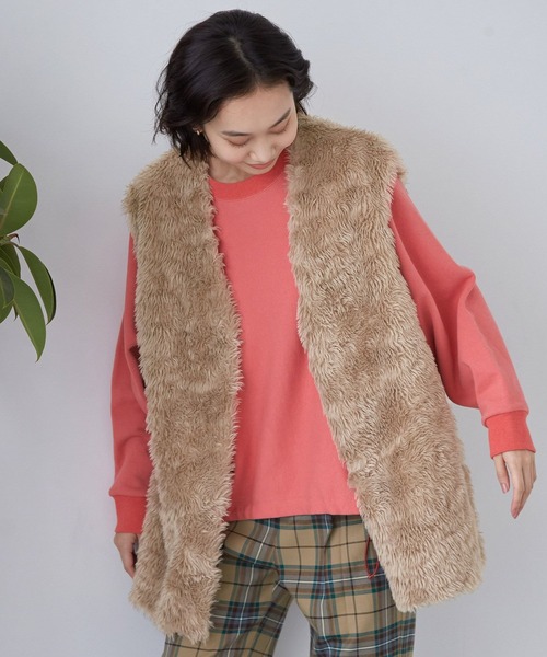 niko and…（ニコアンド） ベスト FREE ベージュ レディース : ZOZOTOWN