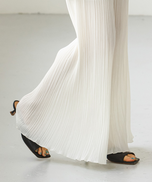 「NOBLE」 イージーパンツ - ベージュ レディース_画像2