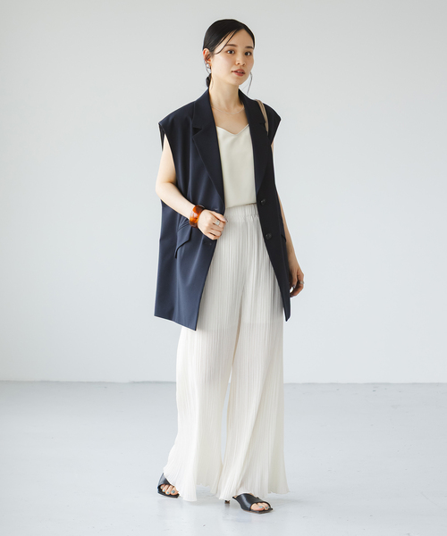 「NOBLE」 イージーパンツ - ベージュ レディース_画像5