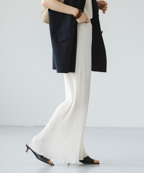 「NOBLE」 イージーパンツ - ベージュ レディース_画像8