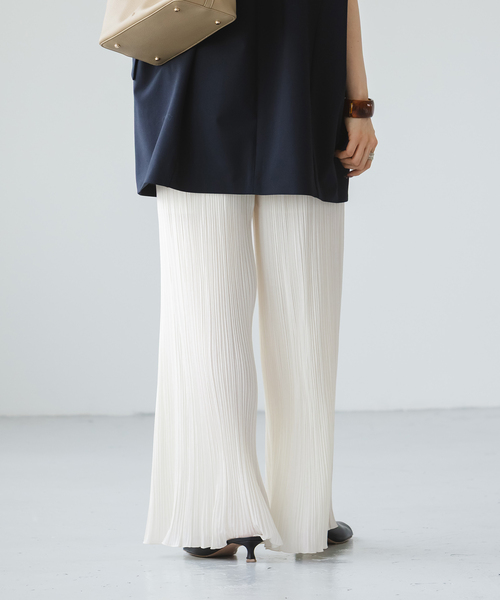 「NOBLE」 イージーパンツ - ベージュ レディース_画像9