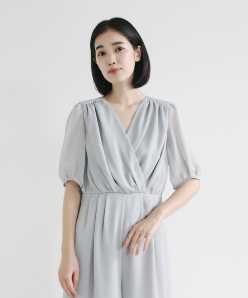 「kaene」 オールインワン 36 サックスブルー レディース_画像2