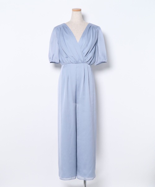 「kaene」 オールインワン 36 サックスブルー レディース_画像5