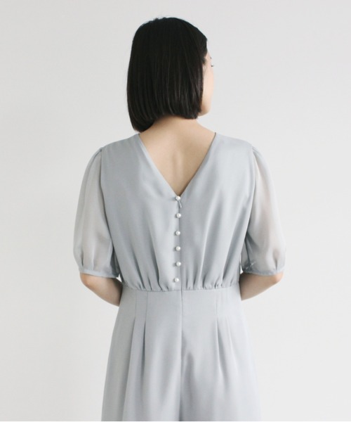 「kaene」 オールインワン 36 サックスブルー レディース_画像6