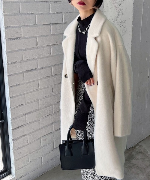 「PAGEBOY」 チェスターコート FREE ブルー レディース_画像4