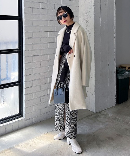 「PAGEBOY」 チェスターコート FREE ブルー レディース_画像5