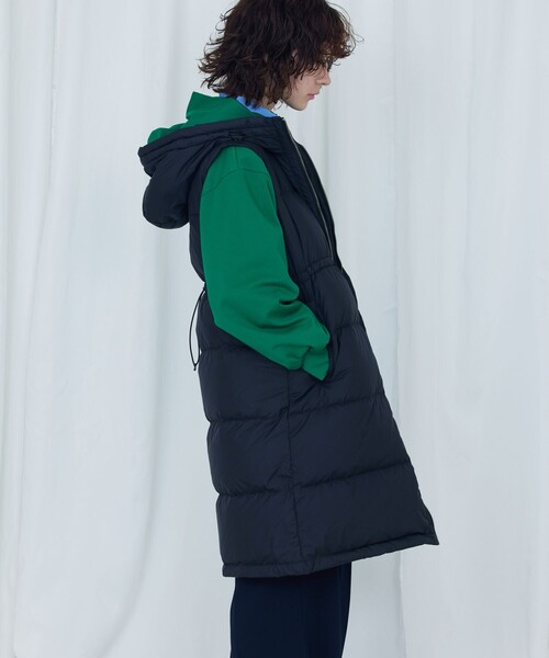 「Firsthand」 「FIRST DOWN」ダウンベスト FREE ブラック レディース_画像4