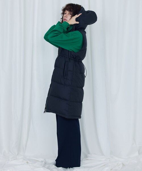 「Firsthand」 「FIRST DOWN」ダウンベスト FREE ブラック レディース_画像7