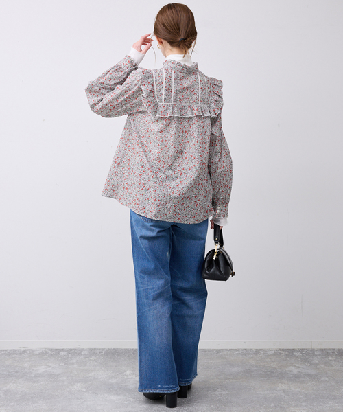 SLOBE IENA（スローブイエナ） ブラウス シャツ Petit Flower フリル