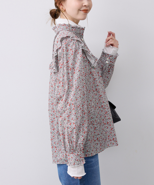 SLOBE IENA（スローブイエナ） ブラウス シャツ Petit Flower フリル