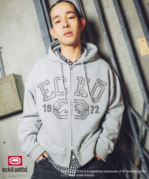 ecko unltd. パーカー ECKO UNLTD./別注ダブルジップラインストーンZIP