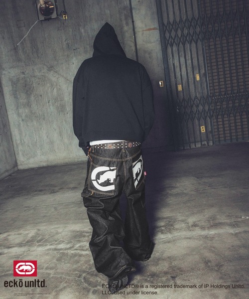 ecko unltd. パーカー ECKO UNLTD./別注ダブルジップラインストーンZIP