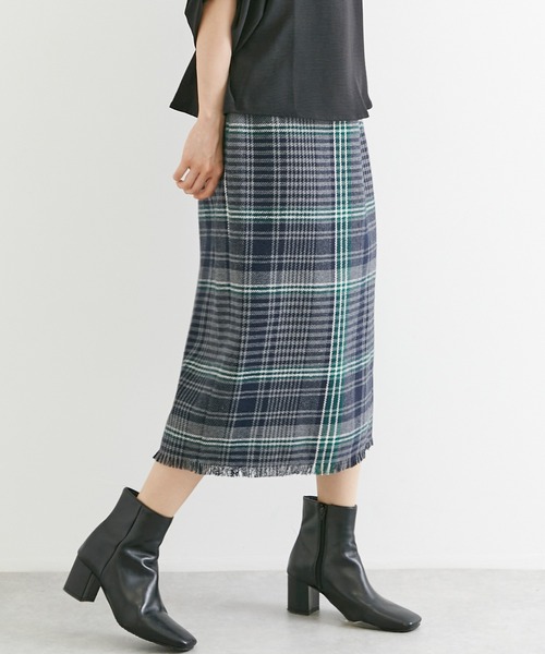 「INCEDE」 スカート LL グリーン レディース_画像2