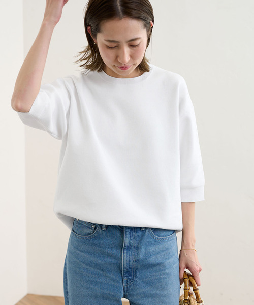 「FRAMeWORK」 半袖ニット - ブルー レディース_画像2