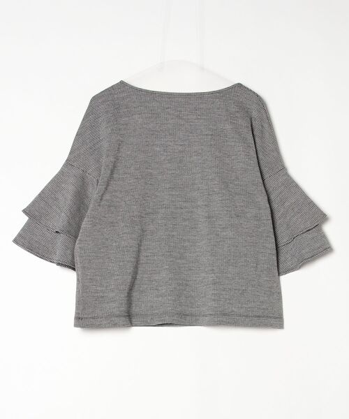 「GRACE CONTINENTAL」 7分袖カットソー 36 ブラック レディース_画像2